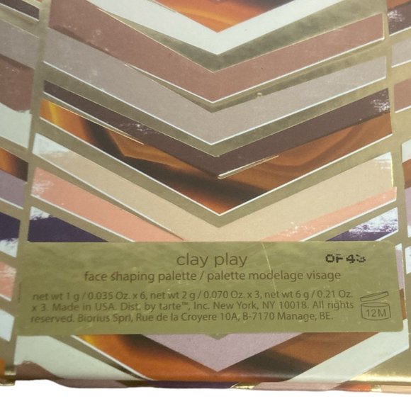 Tarte Clay Play Face Shaping Palette Discontinued Bronzer Eyeshadow - Picture 3 of 4